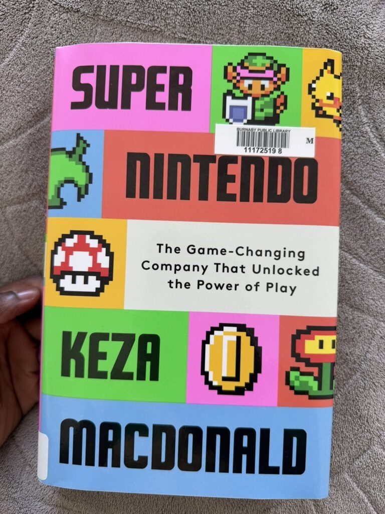 reading Super Nintendo book