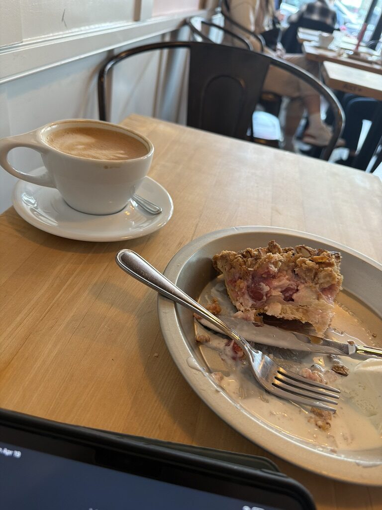 tea and pie at Gabi and Jules on Hastings