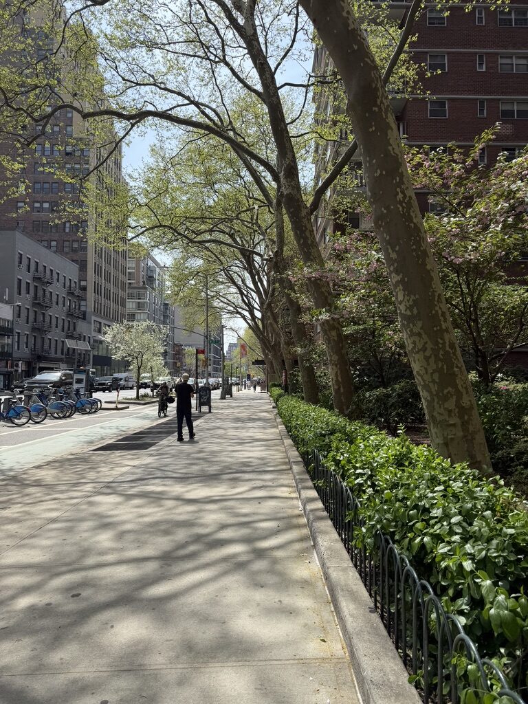walking to meet old colleague