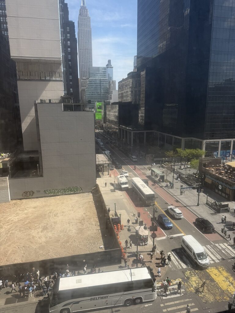 hotel view in New York