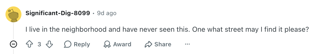 reddit comment about not knowing the pagoda was there