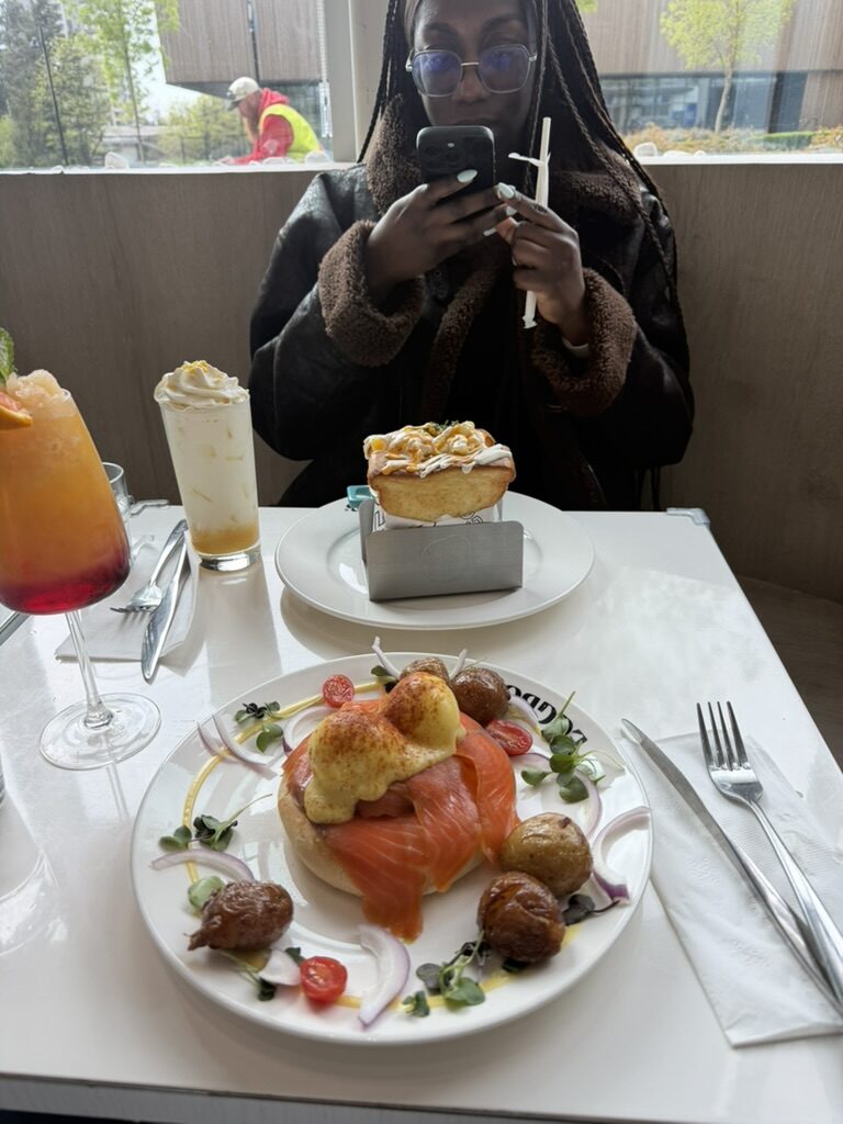 brunch at Eggbomb on Lougheed
