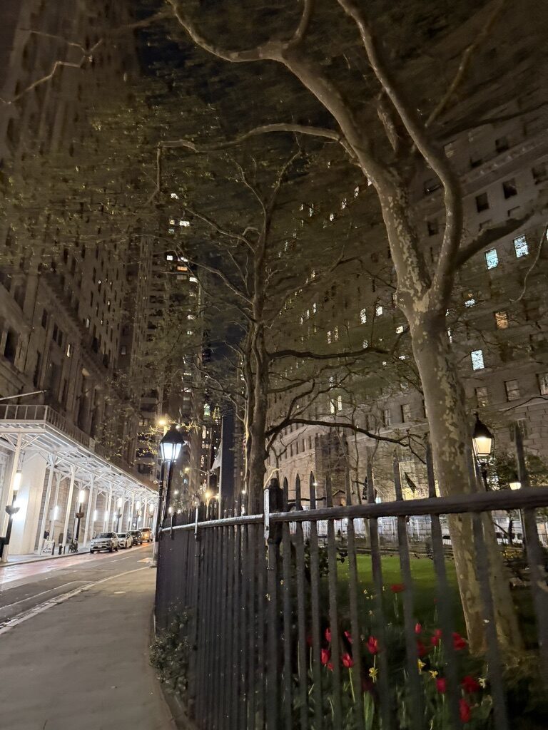 late night near financial district