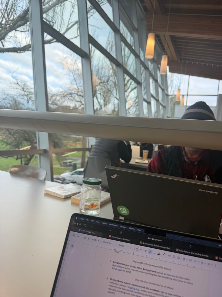writing at McGill library