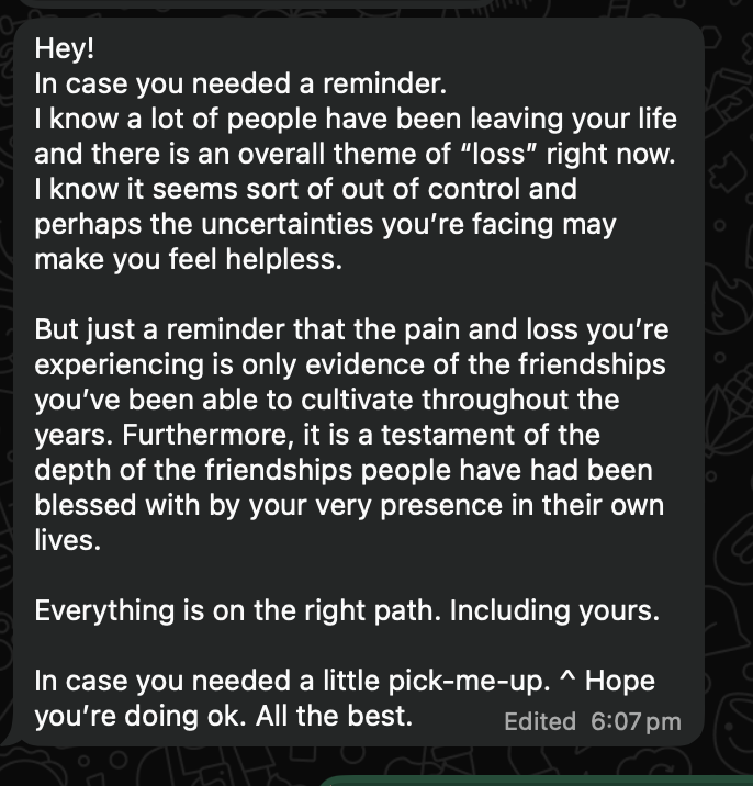 encouragement text from another friend