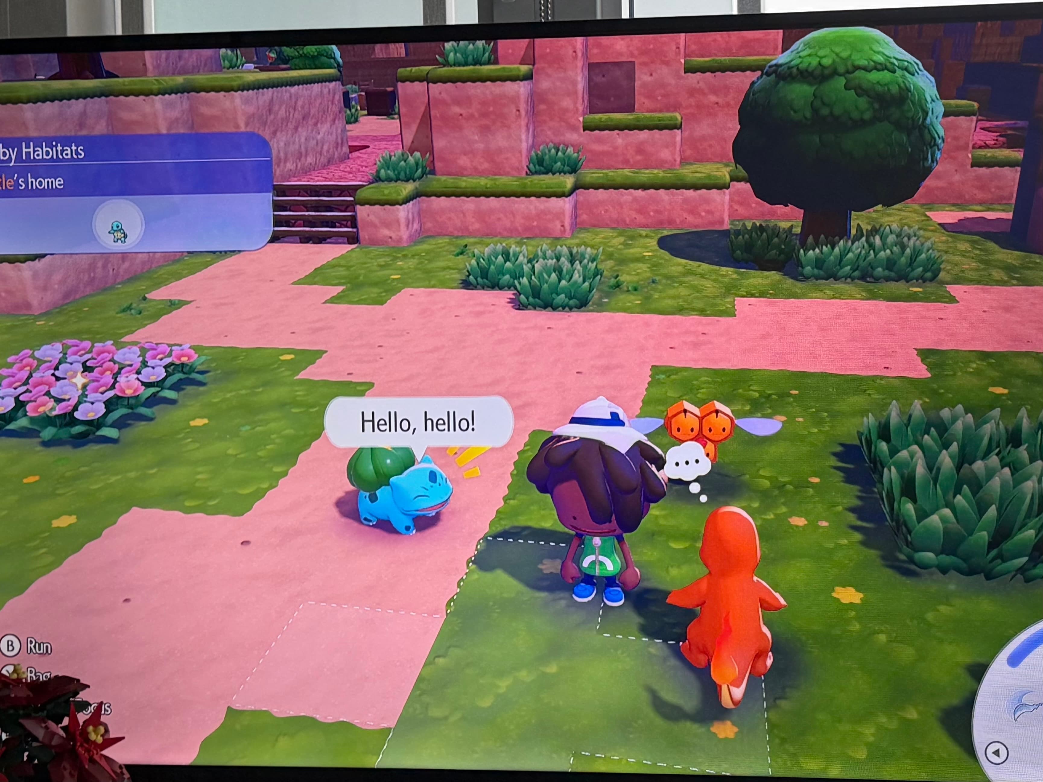 playing Pokopia on the couch