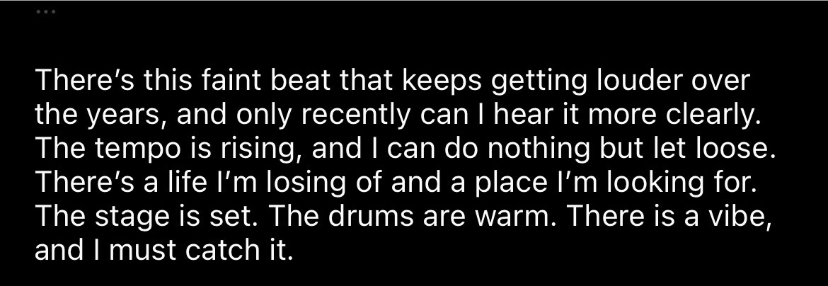 Excerpt from my 2024 theme statement. Written Dec 23, 2023