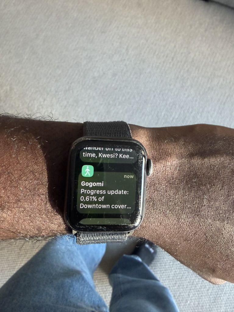 Sync notification after walk