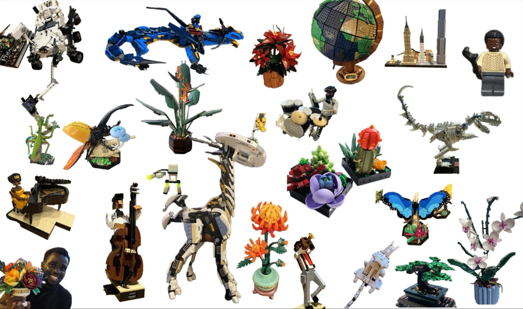 Lego sets scrapbook page