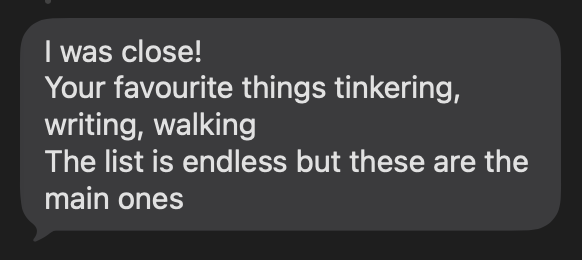 Friend's observation