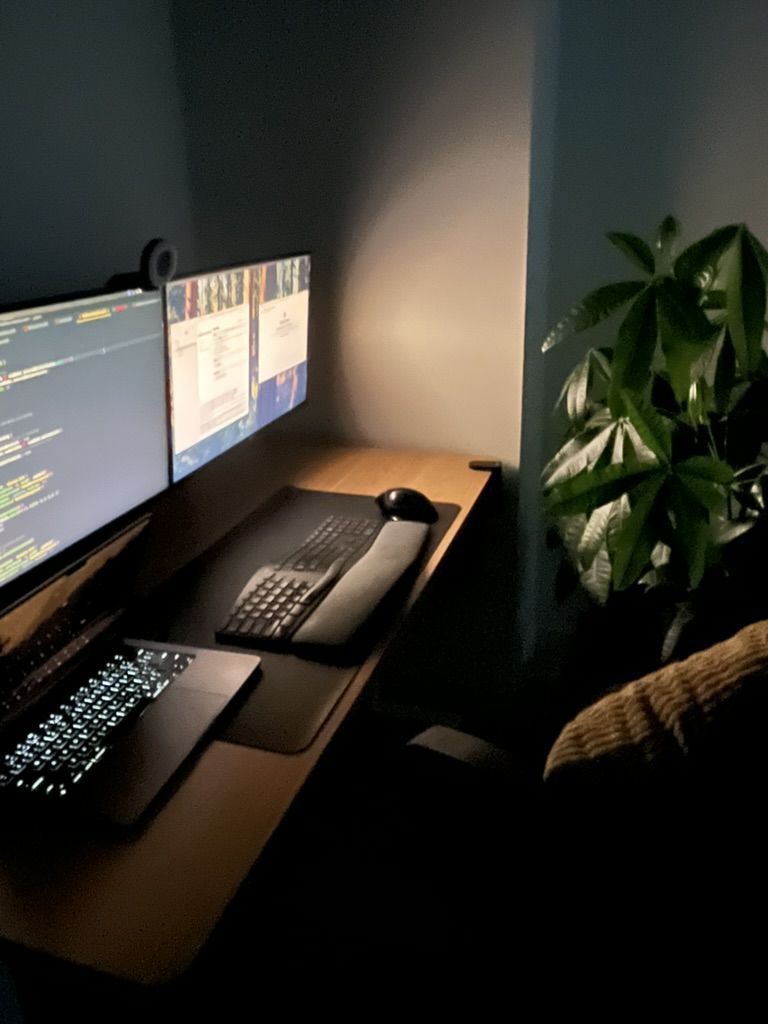 Evening coding session