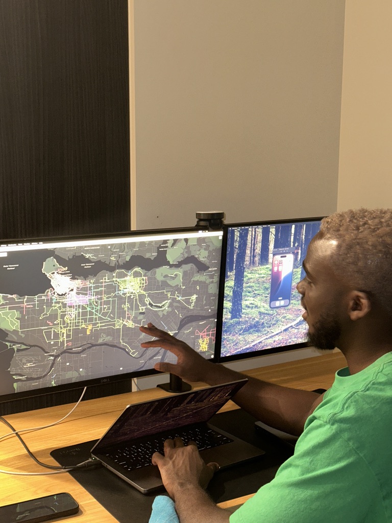 Checking the wormery on a recent evening