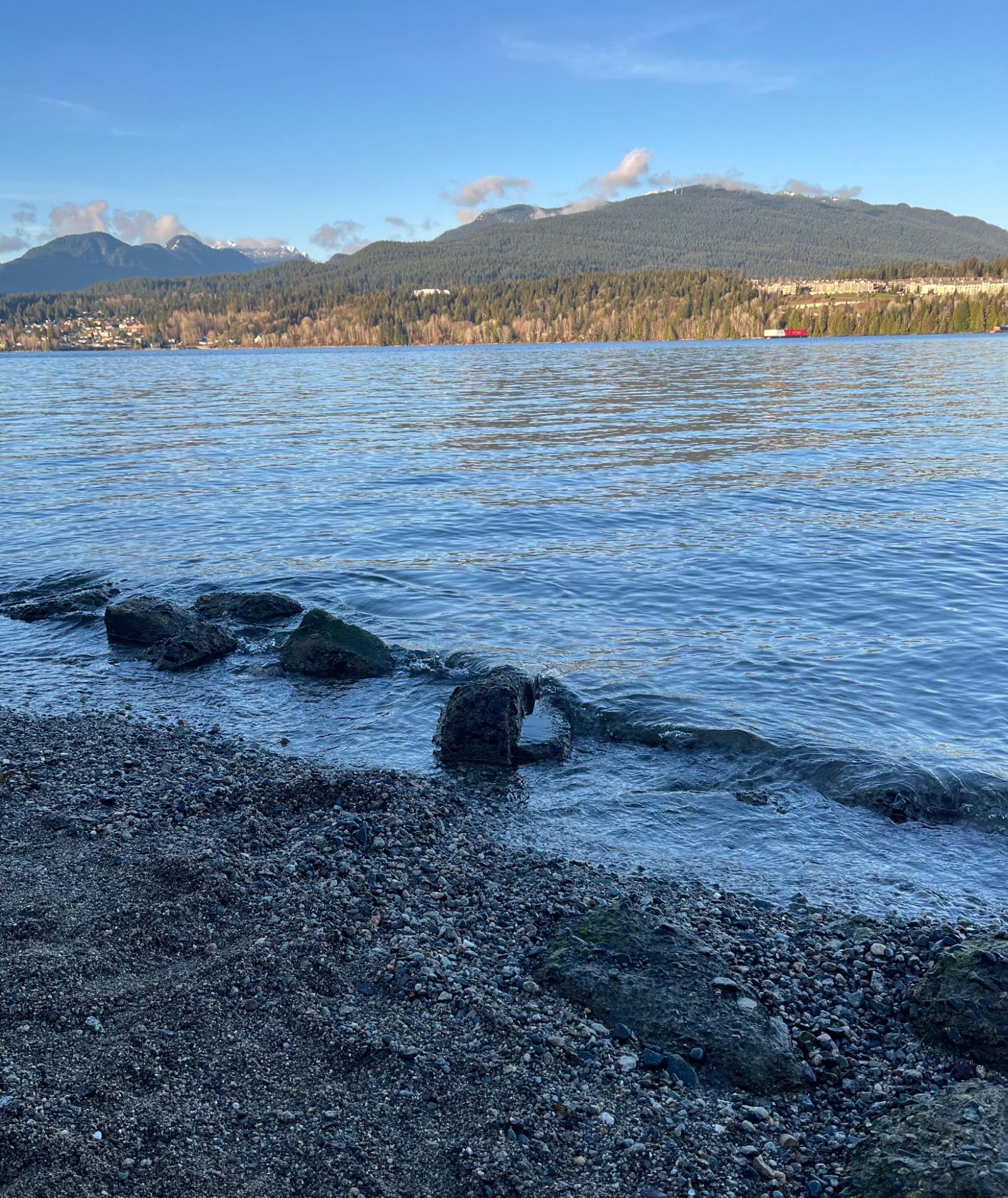 Beholding the burrard inlet and north shore mountains